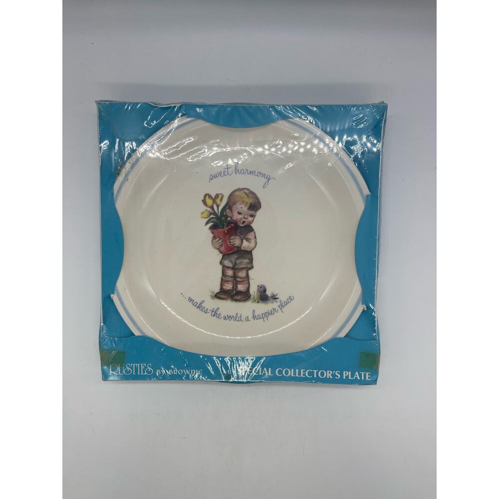 RUSTIES SPECIAL COLLECTOR'S PLATE BY BROWNIE NIB Sealed